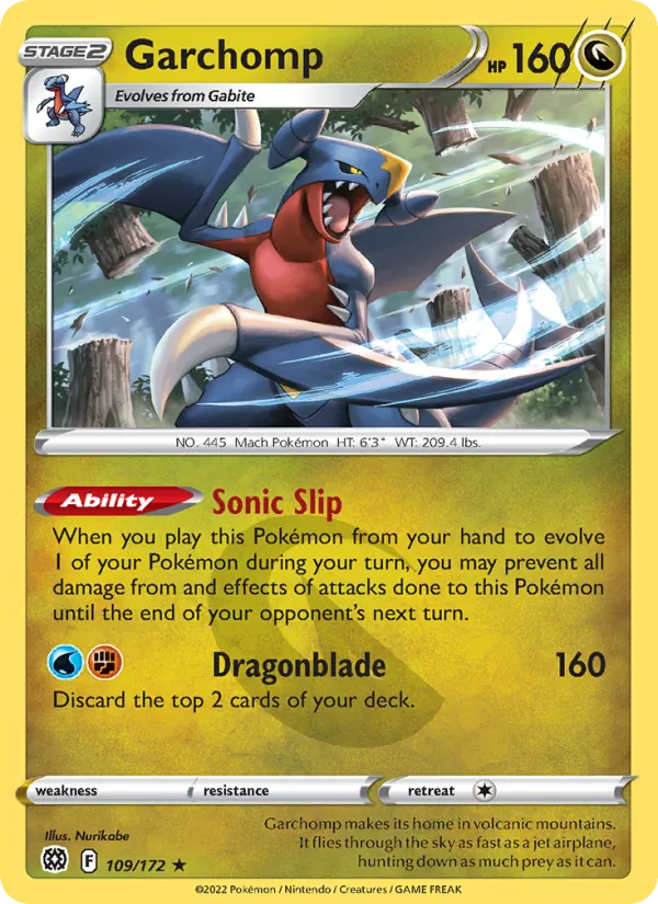 Garchomp - Brilliant Stars Pokemon Card