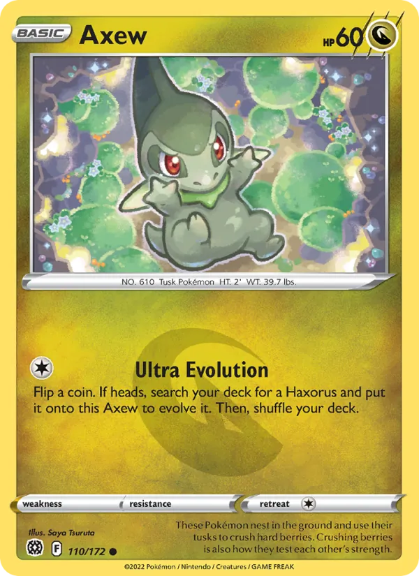 Axew - Brilliant Stars Pokemon Card