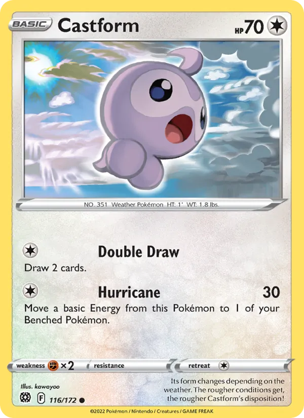 Castform - Brilliant Stars Pokemon Card