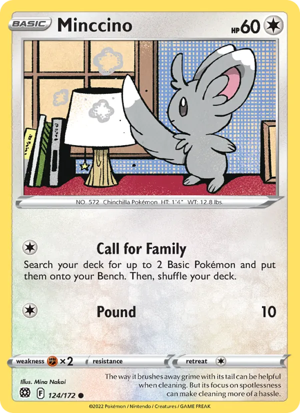 Minccino - Brilliant Stars Pokemon Card