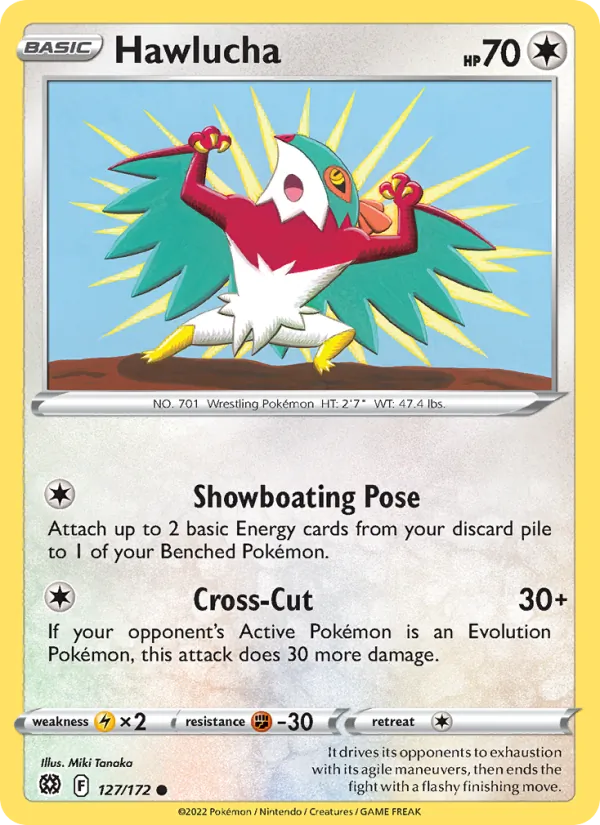 Hawlucha - Brilliant Stars Pokemon Card