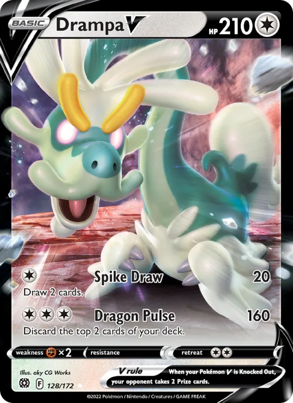 Drampa V - Brilliant Stars Pokemon Card