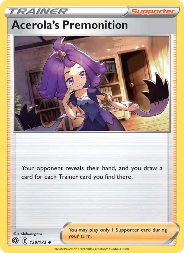 Acerola's Premonition - Brilliant Stars Pokemon Card