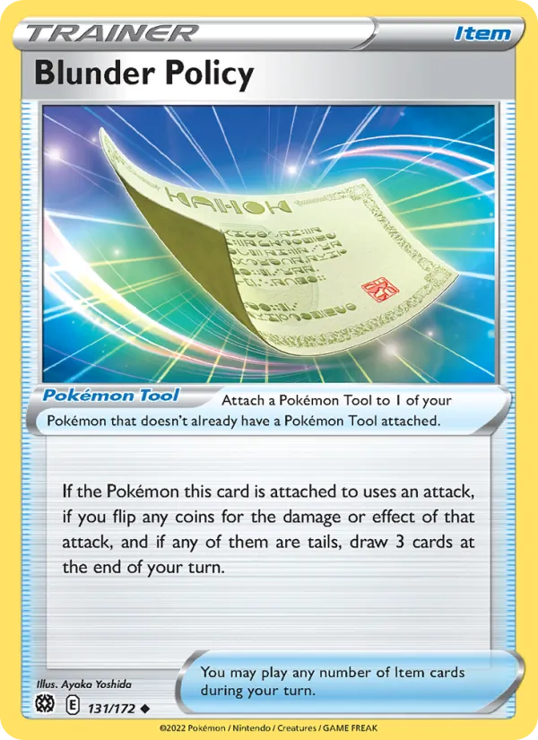 Blunder Policy - Brilliant Stars Pokemon Card