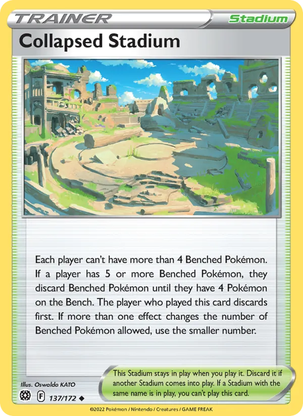 Collapsed Stadium - Brilliant Stars Pokemon Card