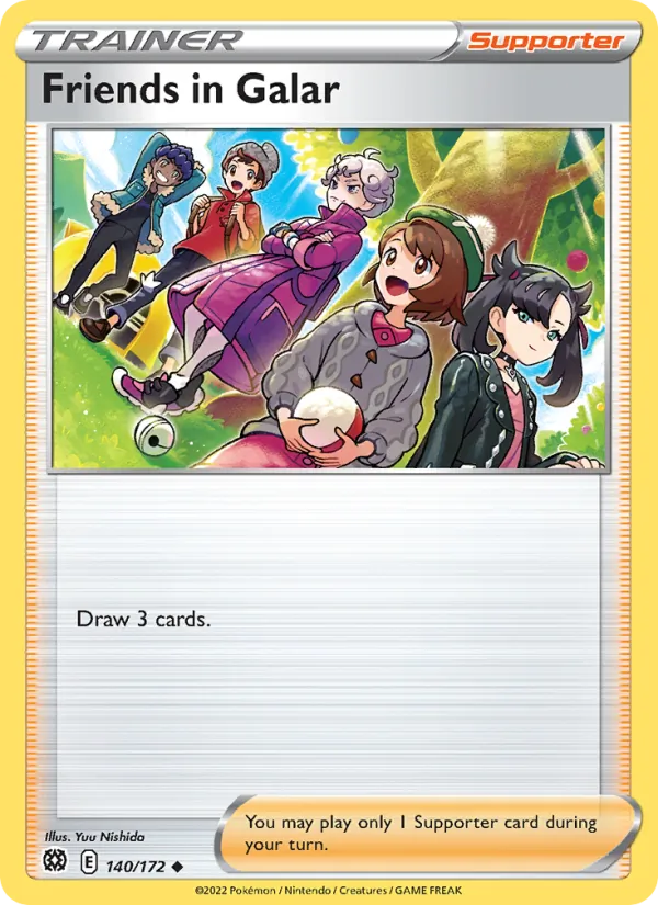 Friends in Galar - Brilliant Stars Pokemon Card