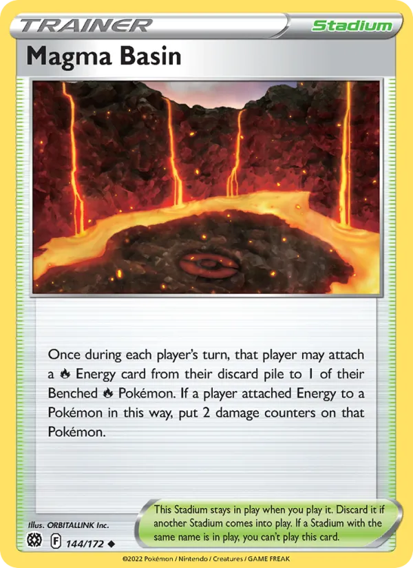 Magma Basin - Brilliant Stars Pokemon Card