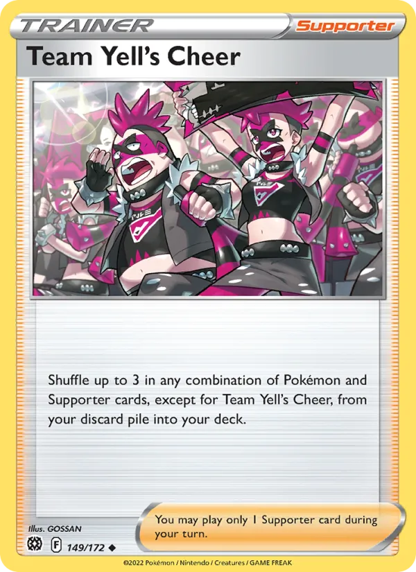 Team Yell's Cheer - Brilliant Stars Pokemon Card