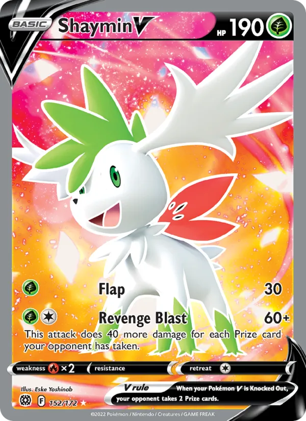 Shaymin V - Brilliant Stars Pokemon Card