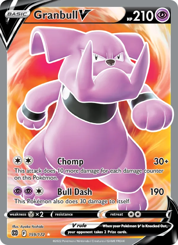 Granbull V - Brilliant Stars Pokemon Card