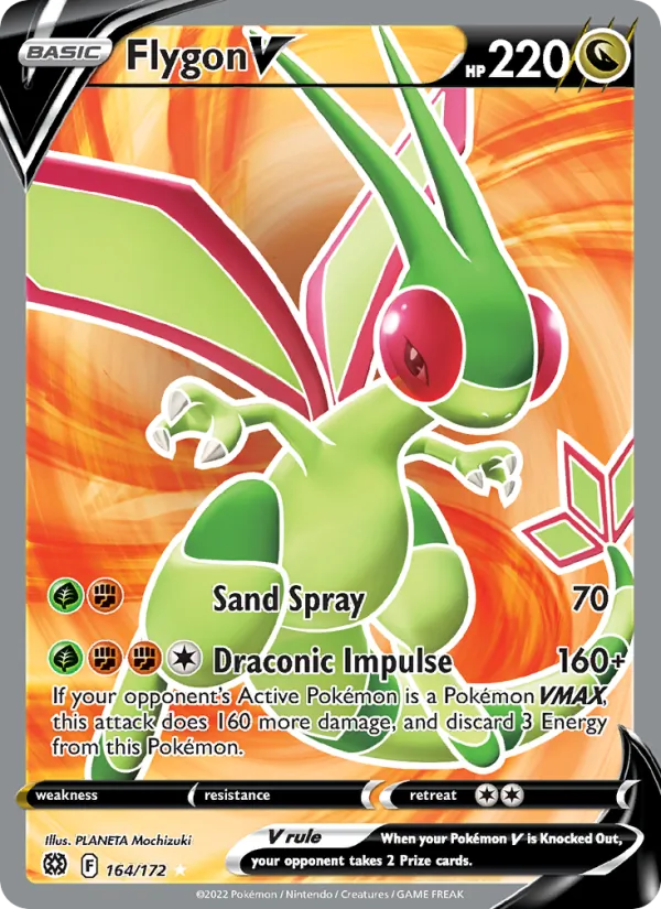 Flygon V - Brilliant Stars Pokemon Card