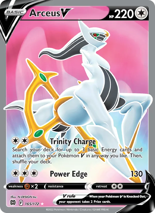 Arceus V - Brilliant Stars Pokemon Card