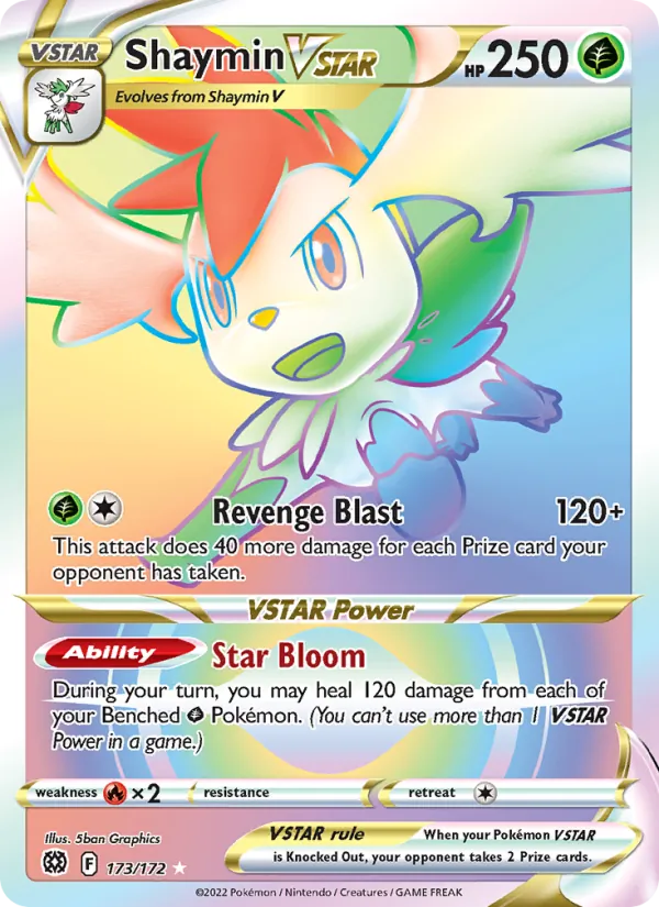 Shaymin VSTAR - Brilliant Stars Pokemon Card