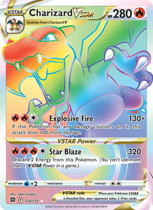 Charizard VSTAR - Brilliant Stars Pokemon Card