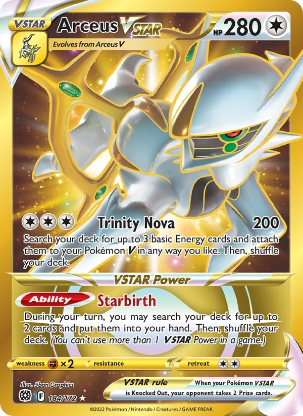 Arceus VSTAR - Brilliant Stars Pokemon Card