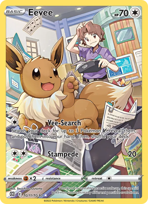 Eevee - Brilliant Stars Pokemon Card
