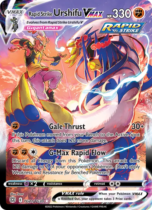 Rapid Strike Urshifu VMAX - Brilliant Stars Pokemon Card