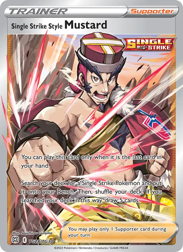 Single Strike Style Mustard - Brilliant Stars Pokemon Card
