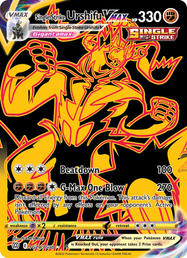 Single Strike Urshifu VMAX - Brilliant Stars Pokemon Card