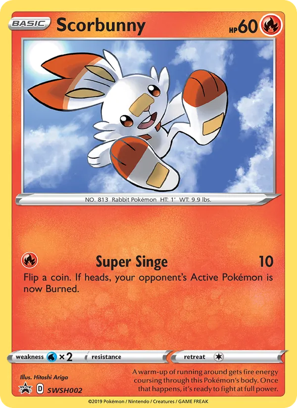 Scorbunny - SWSH Black Star Promos Pokemon Card
