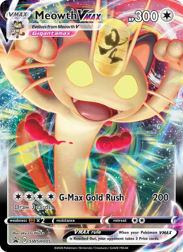 Meowth VMAX - SWSH Black Star Promos Pokemon Card