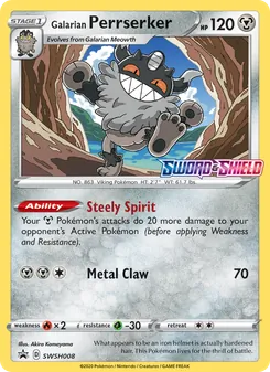 Galarian Perrserker - SWSH Black Star Promos