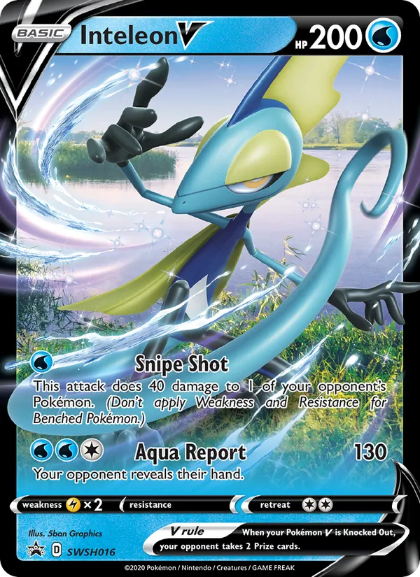 Inteleon V - SWSH Black Star Promos Pokemon Card