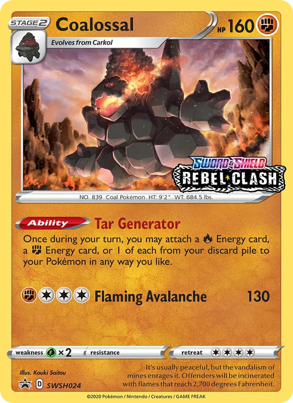 Coalossal - SWSH Black Star Promos Pokemon Card