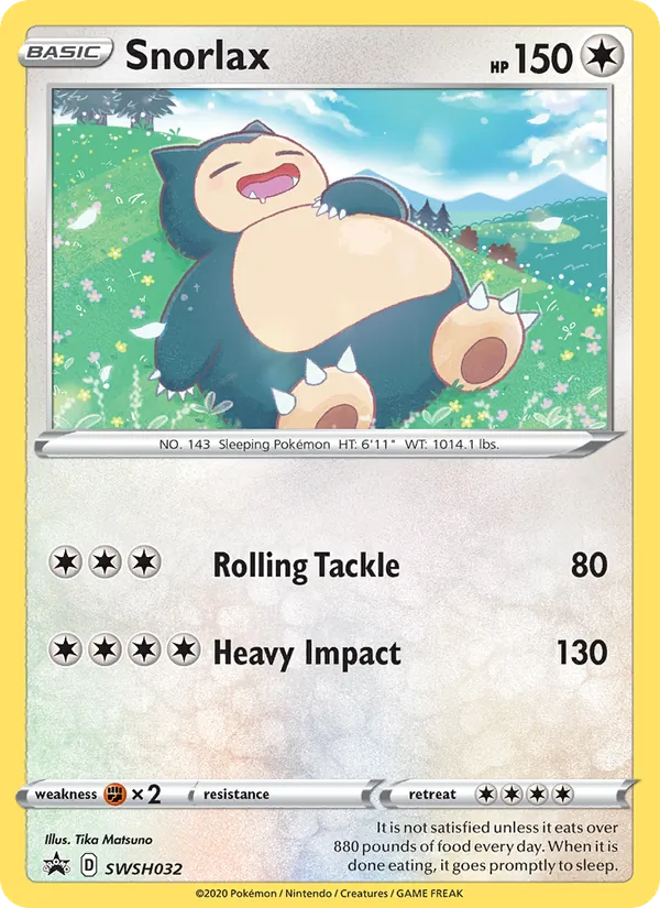 Snorlax - SWSH Black Star Promos Pokemon Card