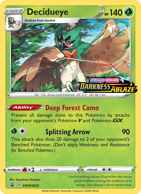 Decidueye - SWSH Black Star Promos Pokemon Card