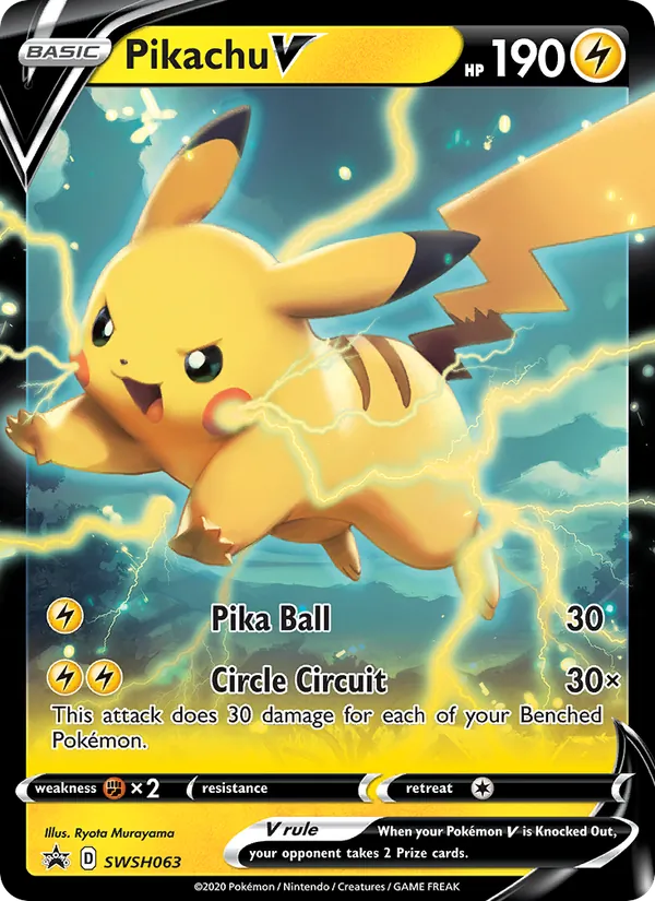 Pikachu V - SWSH Black Star Promos Pokemon Card