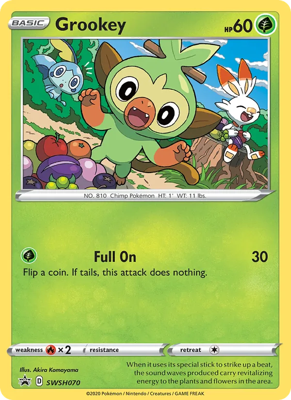 Grookey - SWSH Black Star Promos Pokemon Card
