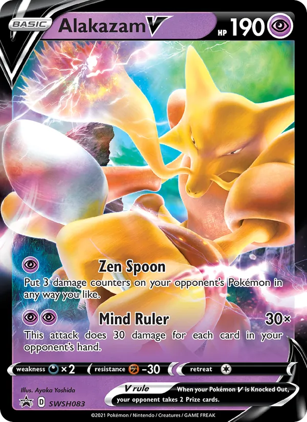 Alakazam V - SWSH Black Star Promos Pokemon Card