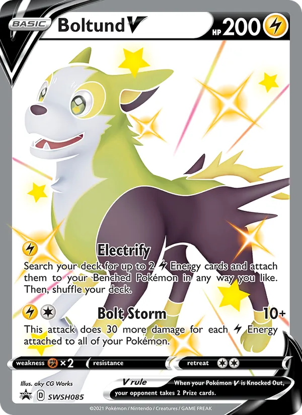 Boltund V - SWSH Black Star Promos Pokemon Card