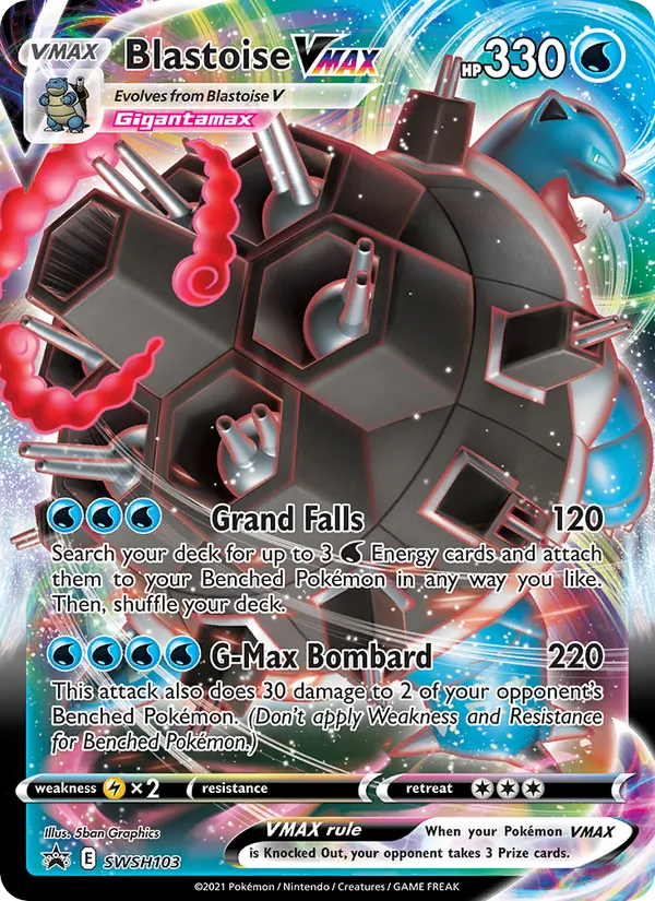 Blastoise VMAX - SWSH Black Star Promos Pokemon Card