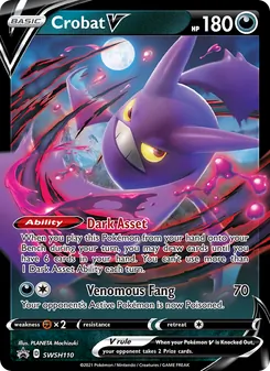 Crobat V - SWSH Black Star Promos