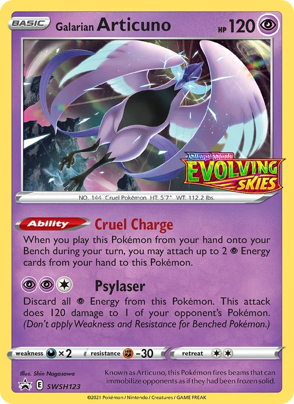 Galarian Articuno - SWSH Black Star Promos Pokemon Card