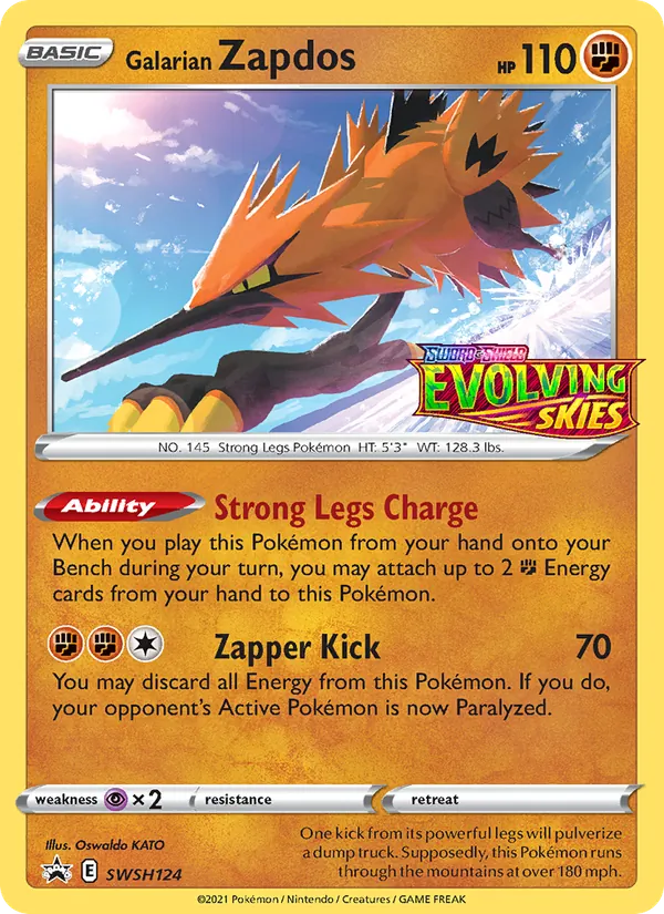Galarian Zapdos - SWSH Black Star Promos Pokemon Card