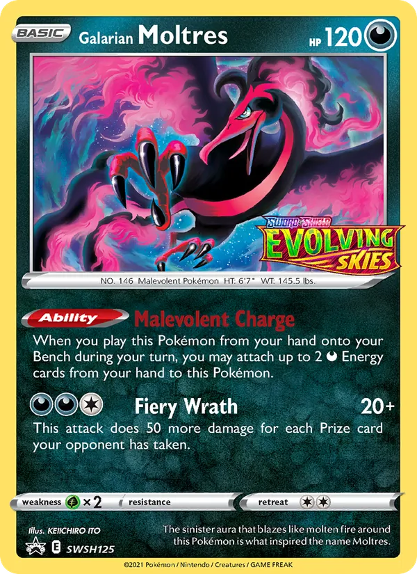 Galarian Moltres - SWSH Black Star Promos Pokemon Card