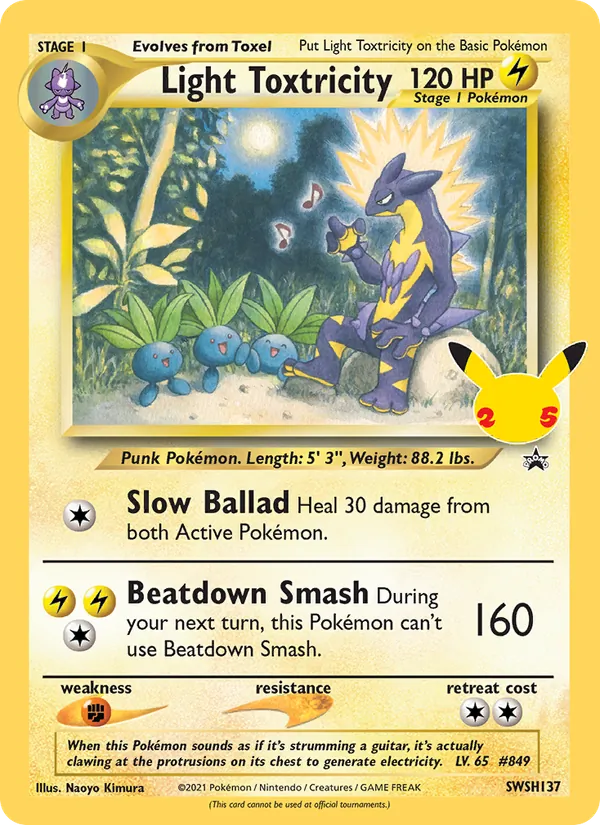 Light Toxtricity - SWSH Black Star Promos Pokemon Card