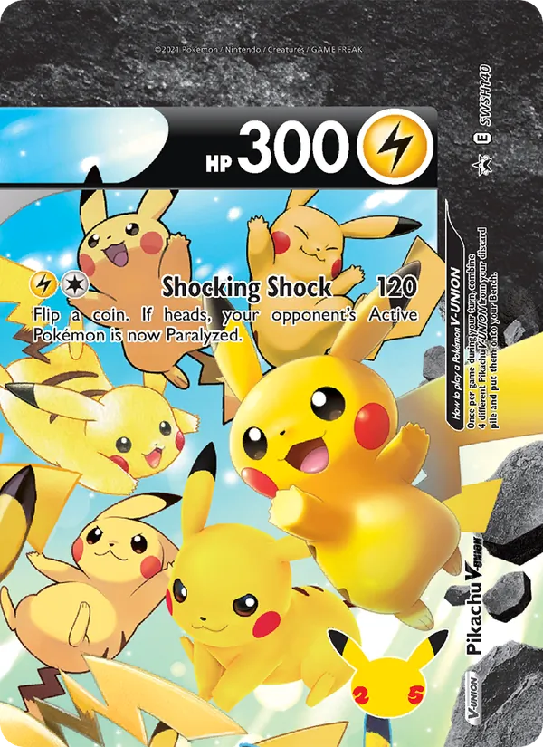 Pikachu V-UNION - SWSH Black Star Promos Pokemon Card