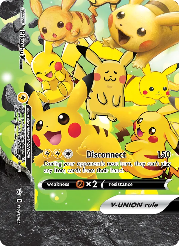 Pikachu V-UNION - SWSH Black Star Promos Pokemon Card