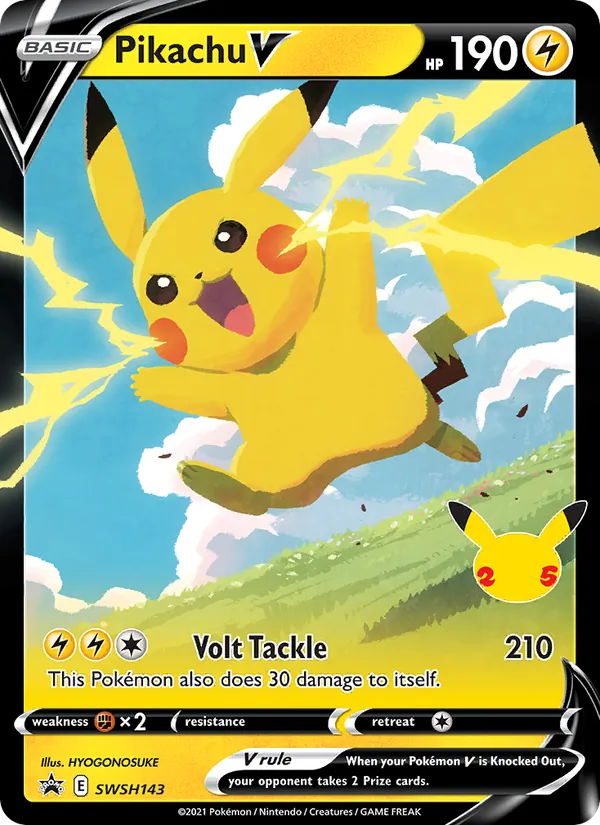 Pikachu V - SWSH Black Star Promos Pokemon Card