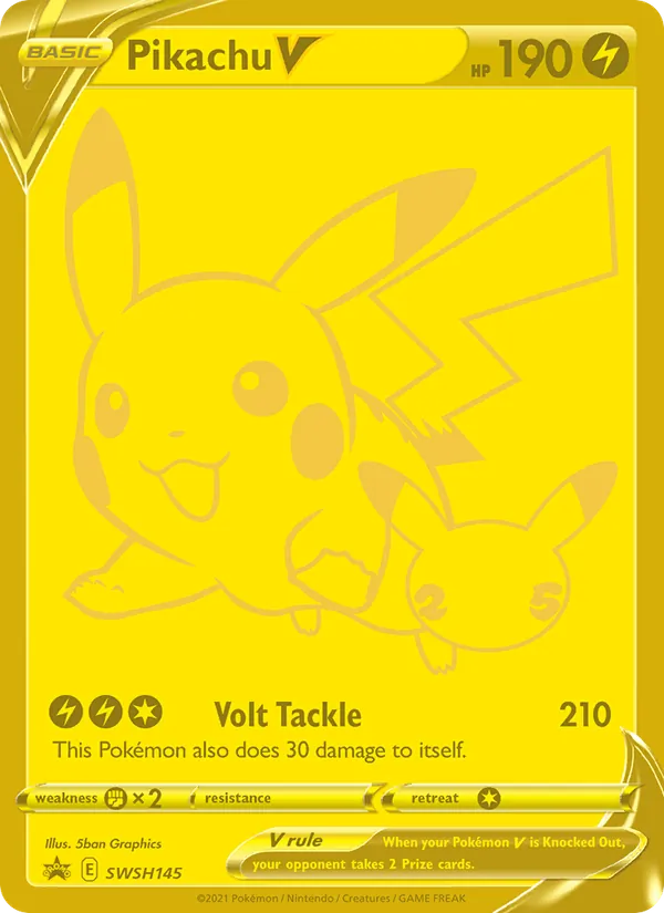 Pikachu V - SWSH Black Star Promos Pokemon Card