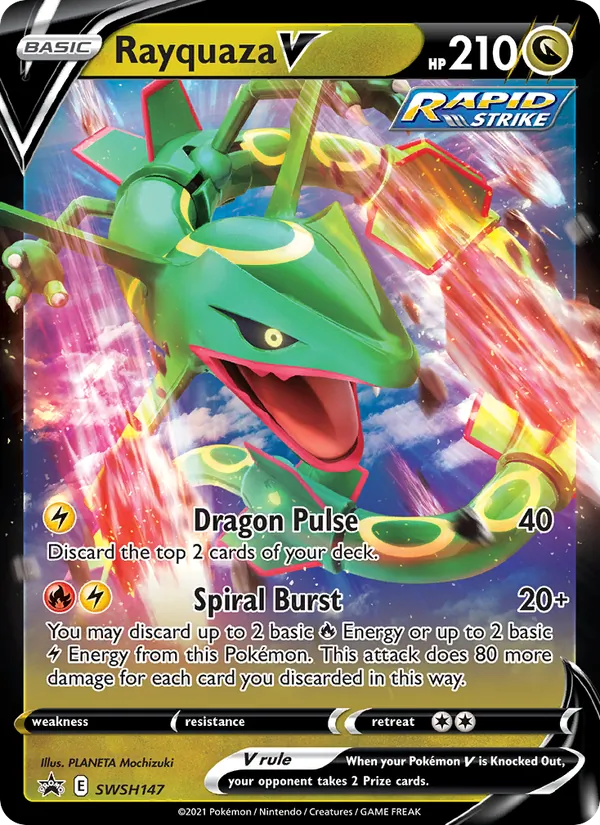 Rayquaza V - SWSH Black Star Promos Pokemon Card