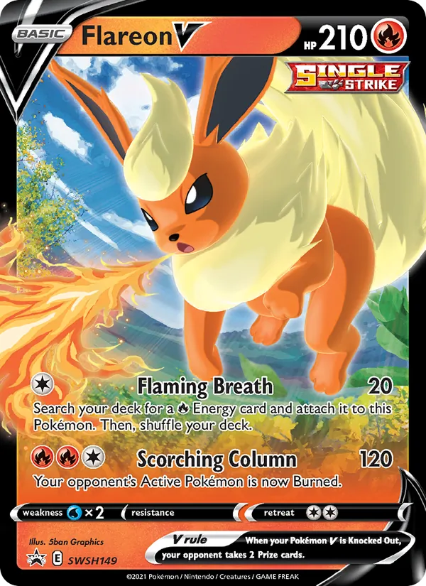 Flareon V - SWSH Black Star Promos Pokemon Card