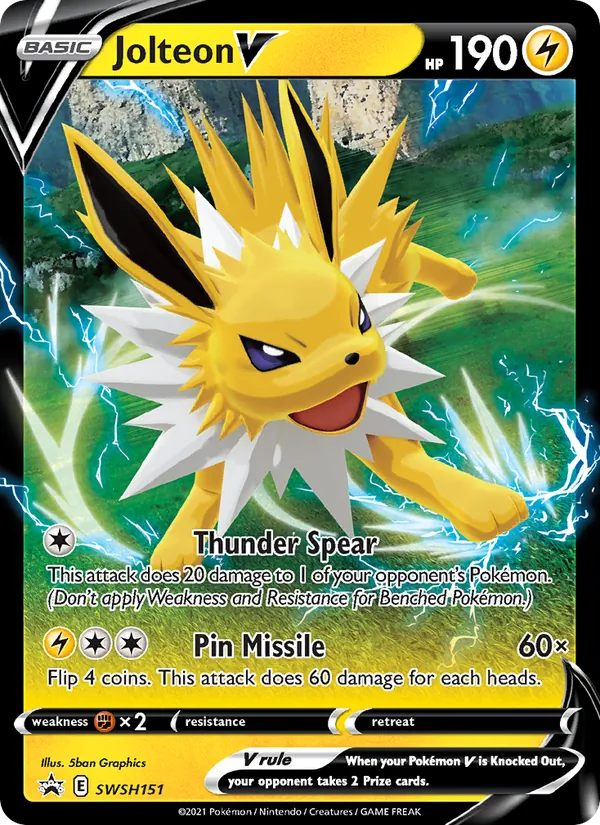Jolteon V - SWSH Black Star Promos Pokemon Card