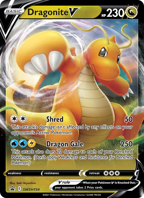 Dragonite V - SWSH Black Star Promos Pokemon Card