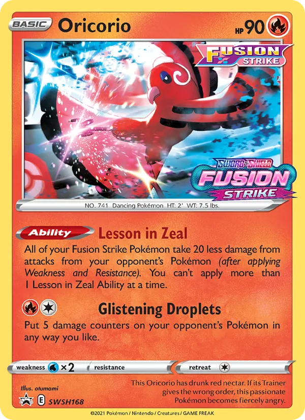 Oricorio - SWSH Black Star Promos Pokemon Card