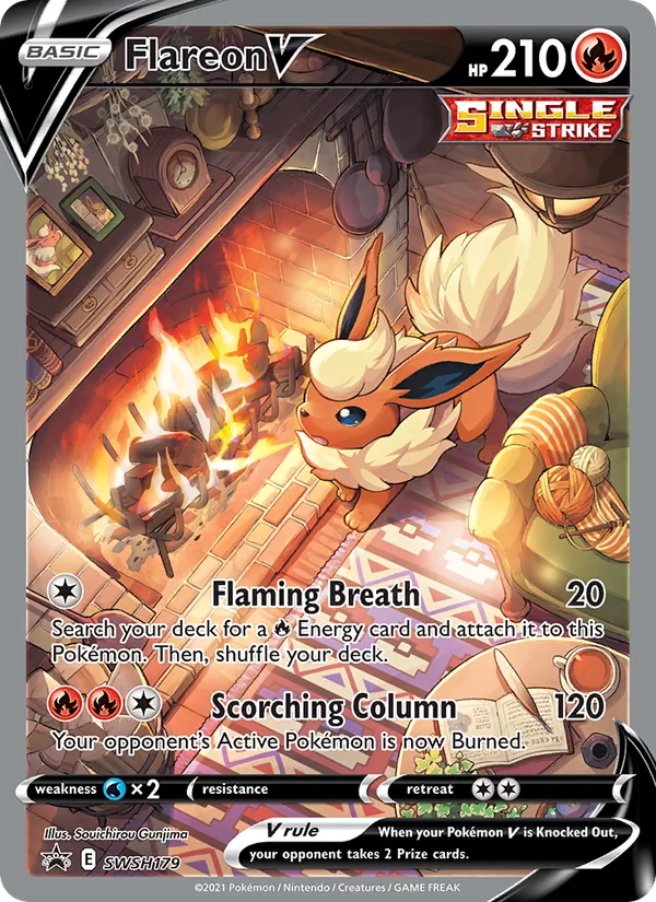 Flareon V - SWSH Black Star Promos Pokemon Card
